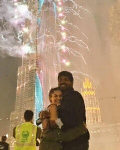 புத்தாண்டை வரவேற்கும் நயன் - விக்கி ஜோடி - வைரலாகும் வீடியோ 4 vigneshsivn112022m6