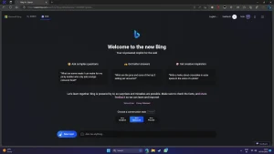 Bingchat இல் இனி dark mode பயன்படுத்த முடியும். 