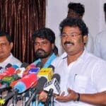 202002060432067433 Director Gowthaman held for attempt to protest consecration SECVPF