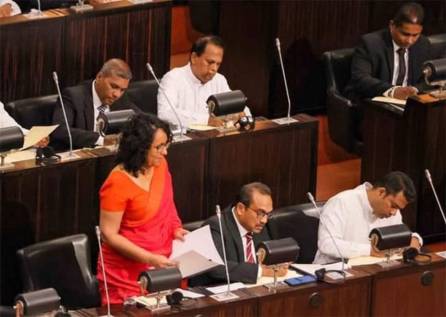 Appropriation Bill 2025 Submitted in Parliament by Harini Amarsuriya
