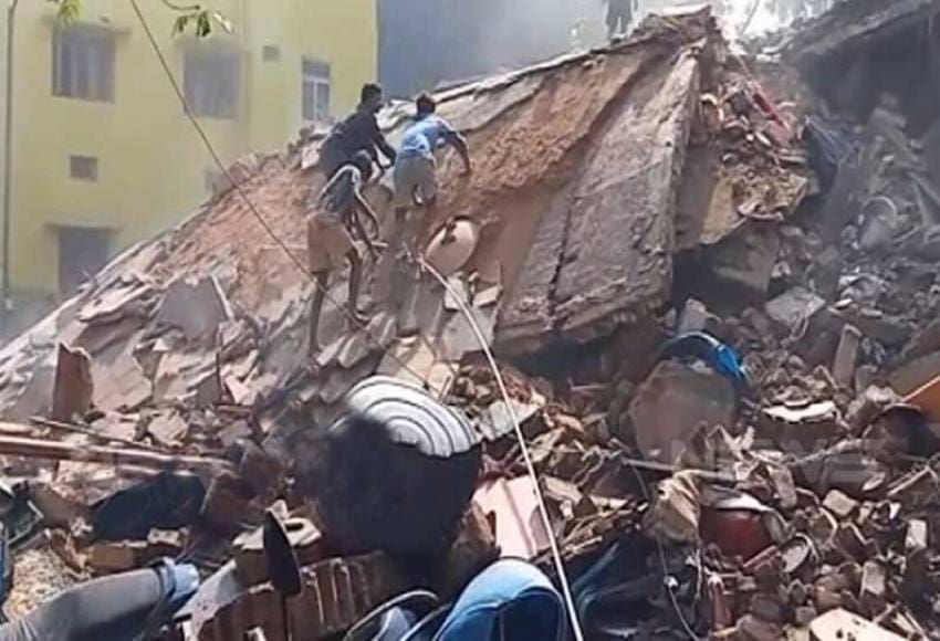 Chennai building collapsed