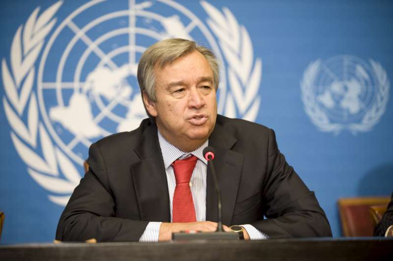 The High Commissioner for Refugees Antonio Guterres