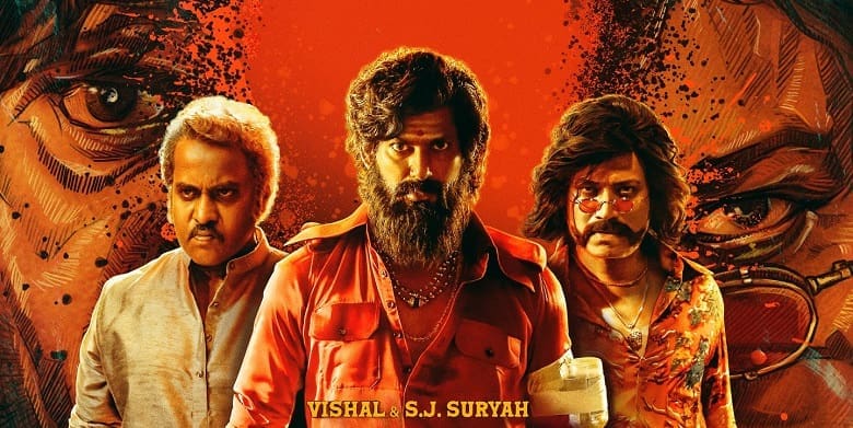 இதுவரை விஷாலின் திரை வாழ்க்கையில் கண்டிராத வசூல் சாதனை 1 mark antony new poster vishal sj suryah sunil